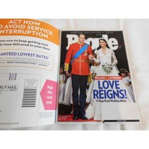 PEOPLE Magazine May 16, 2011 William & Catherine Love Reigns Wedding Album